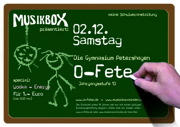 O-Fete in der Box