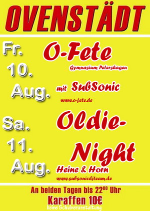 O-Fete in Ovenstädt